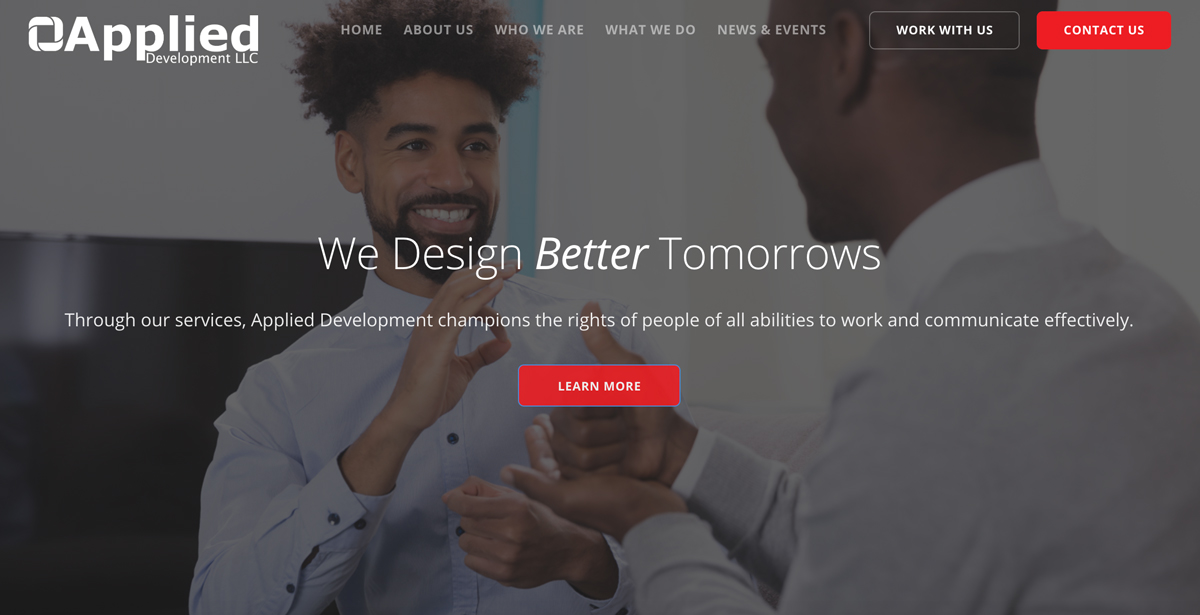 Applied Development: A Better Website for Better Tomorrows