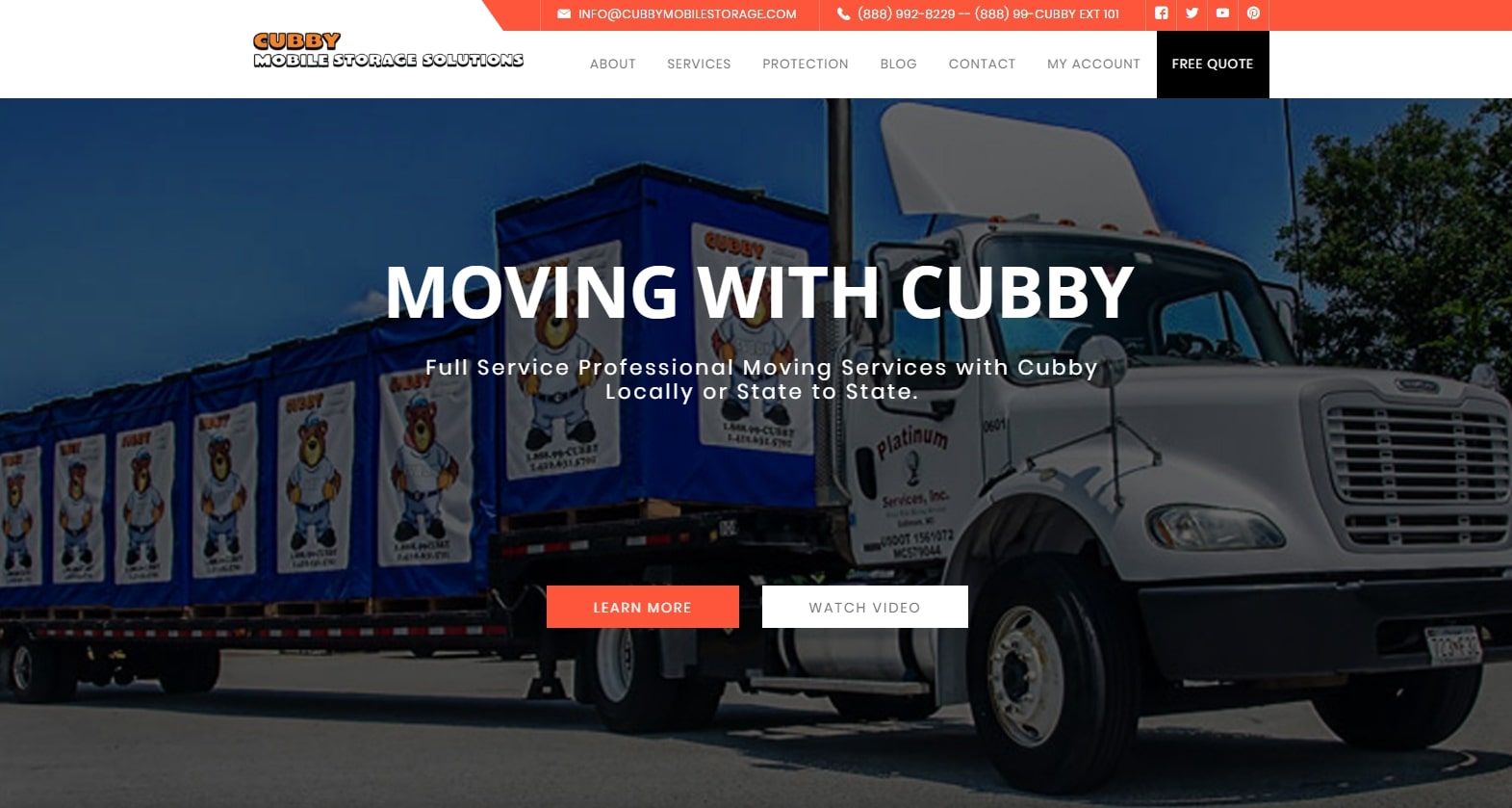 Cubby Mobile Storage New and Improved Website