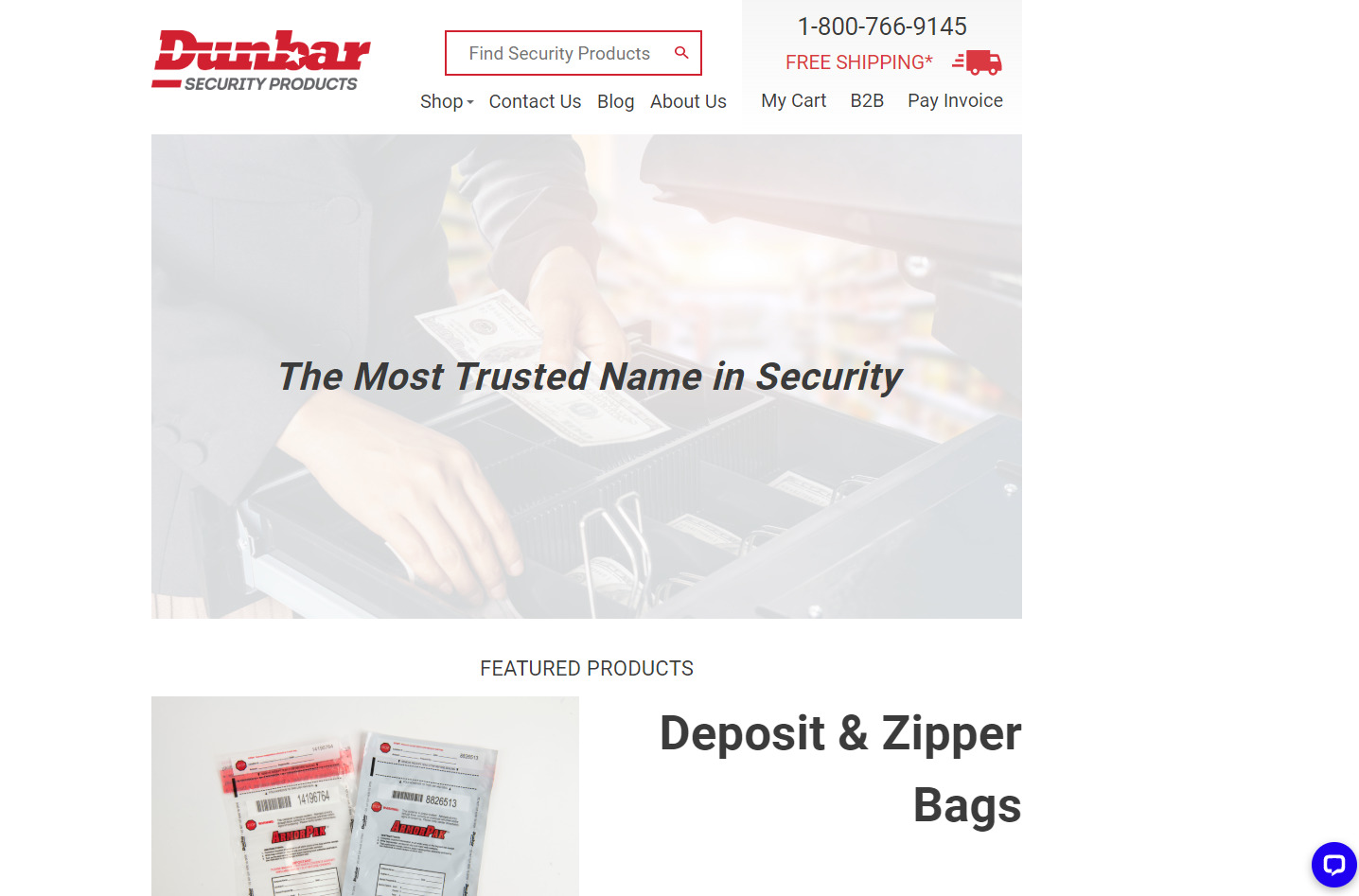 Dunbar Security Products New Website