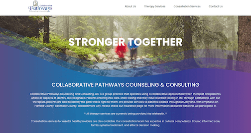 Collaborative Pathways Counseling and Consulting, LLC Website Launch