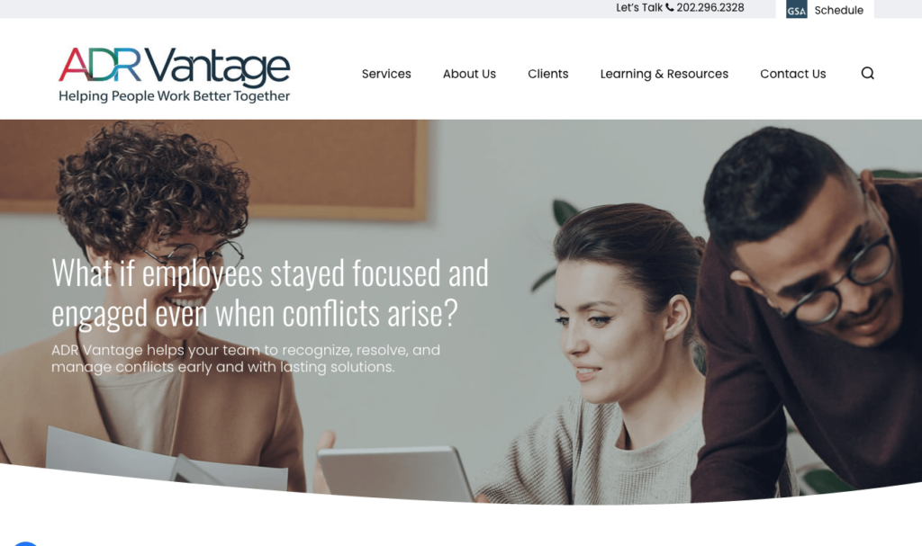 ADR Vantage Home Page