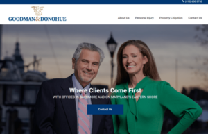 Goodman & Donohue, LLC team brings their new website to life