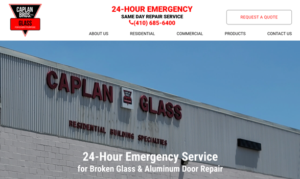 Pink Dog Digital is excited to announce the website launch for Caplan Glass! 