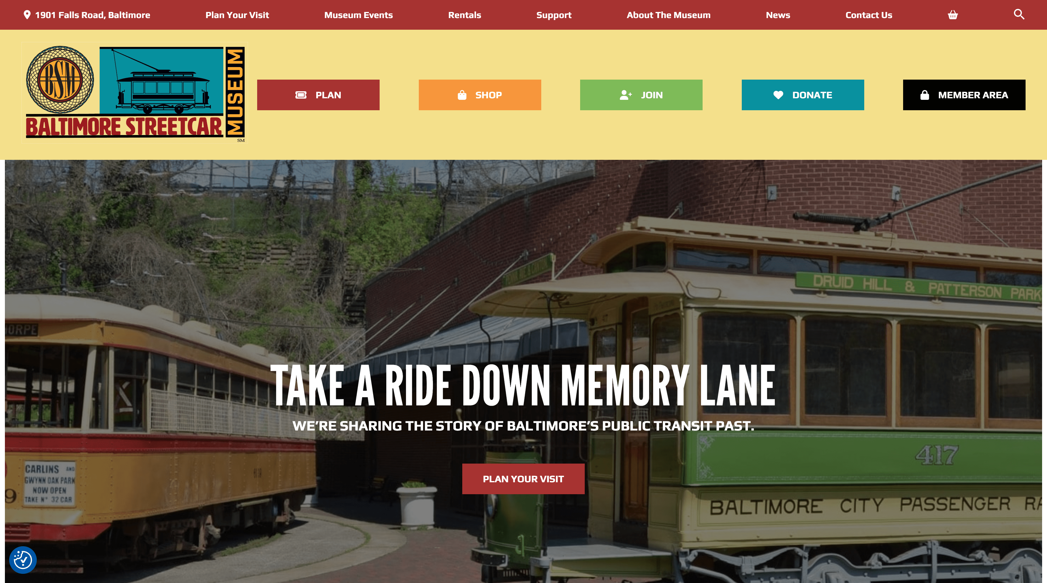 New Website Launch – Baltimore Streetcar Museum