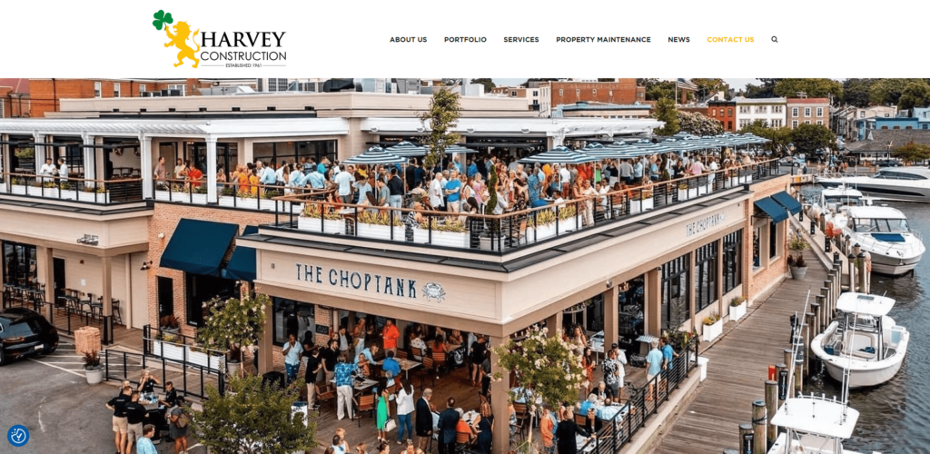 New Website Launch – Harvey Construction